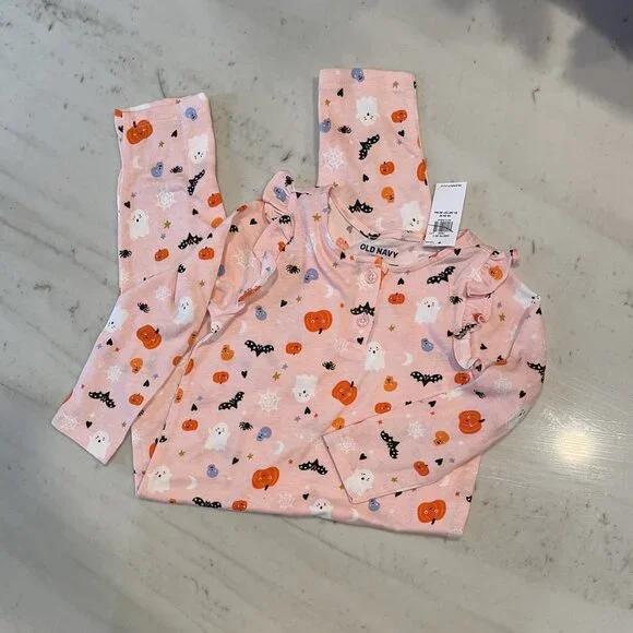 NEW Halloween Long-Sleeve Ruffle-Trim Jumpsuit - Picture 3 of 3